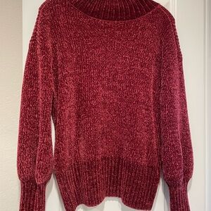 Women's wine Red burgundy Sweater